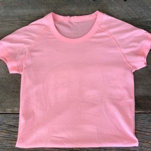 Lululemon Swiftly Tech Short Sleeve Crew in Pink